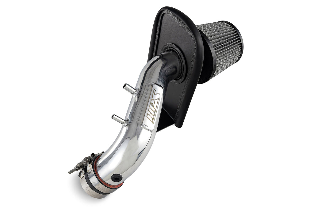 HPS Performance Air Intake Kit With Heat Shield 827-737P Polished - 827-737P