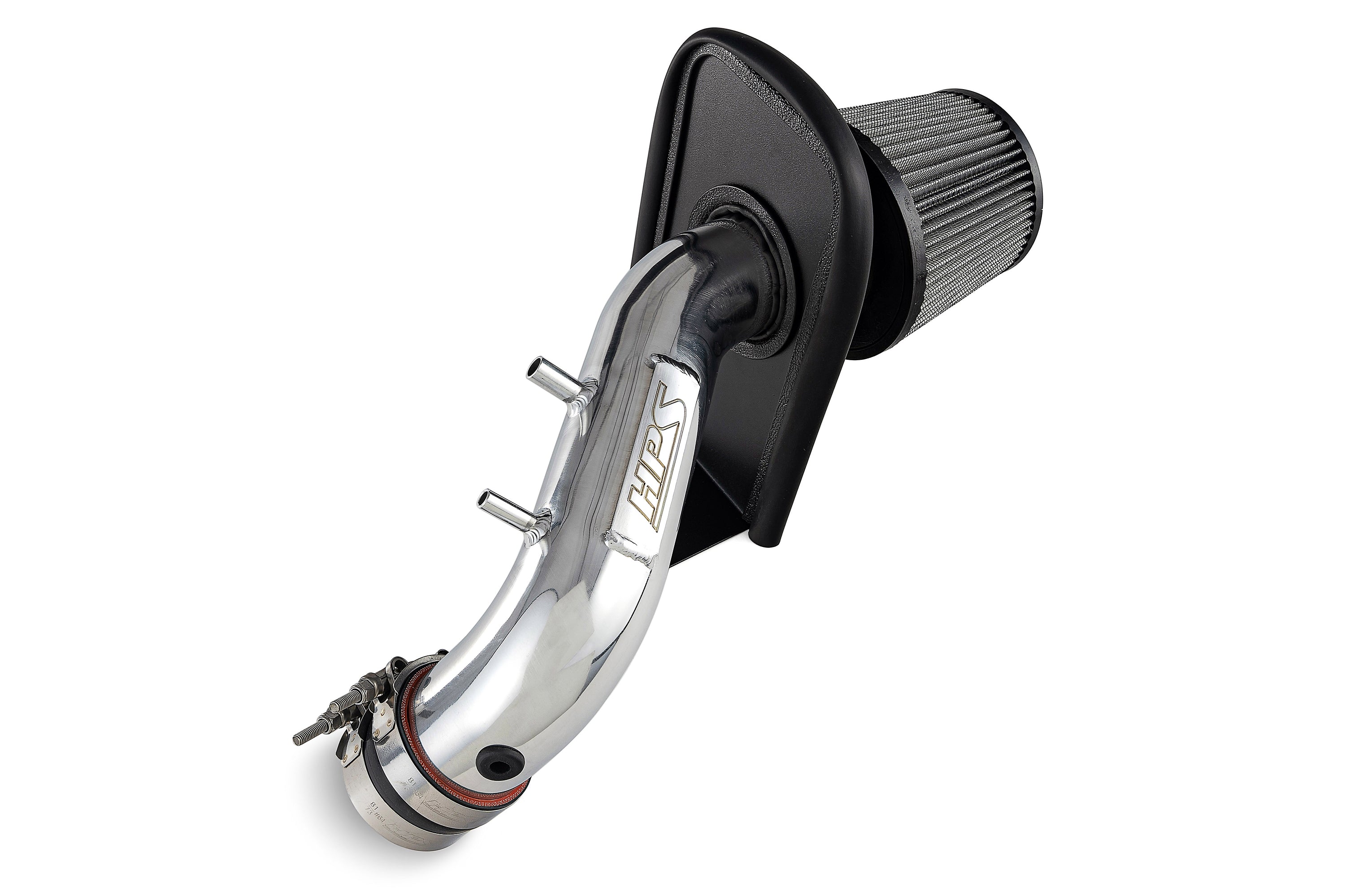 HPS Performance Air Intake Kit With Heat Shield 827-737P Polished - 827-737P