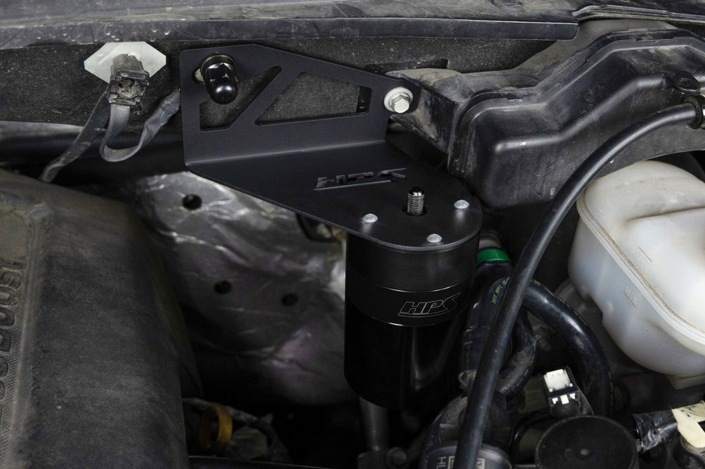 HPS Performance Oil Catch Can Kit 860-028WB Black - 860-028WB