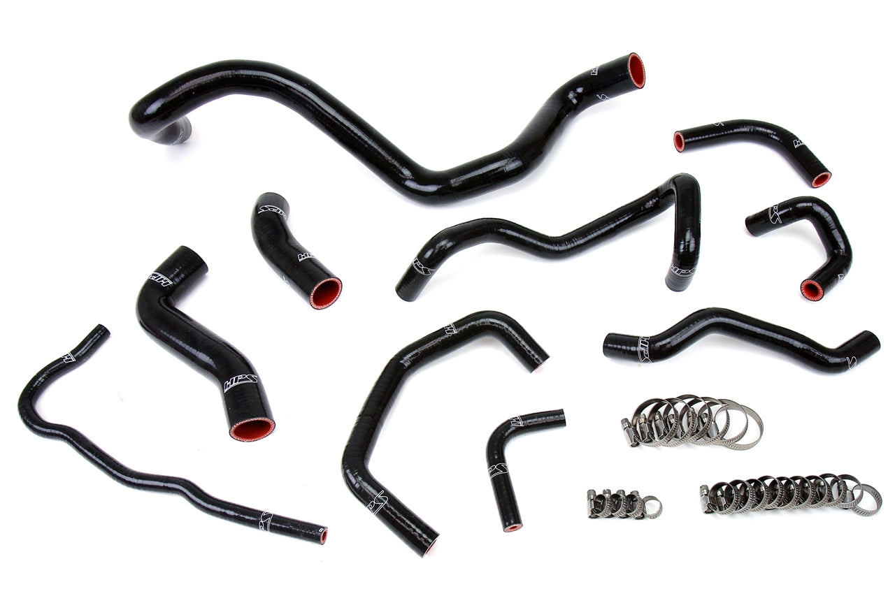 HPS Performance Hps Silicone Radiator Coolant Hose Kit 57 1838 Blk Black - 57-1838-BLK