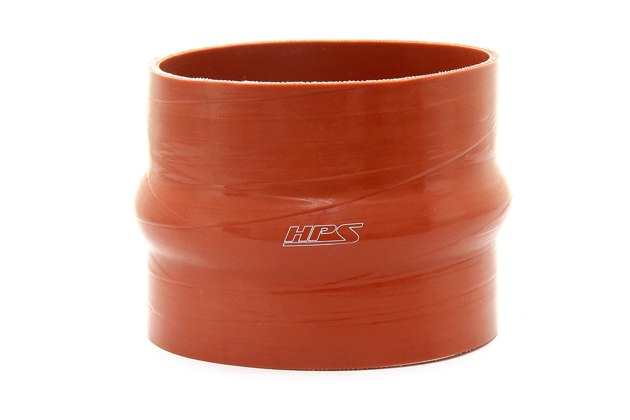 HPS Performance Hps Ultra High Temperature Resistant Silicone Hump Coupler 10" Id, 6" Length Shc 1000 L6 Hot Orange - SHC-1000-L6-HOT