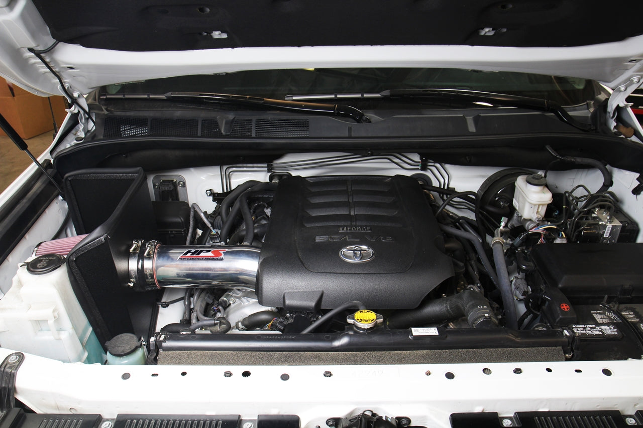 HPS Performance Air Intake Kit With Heat Shield 827-630P Polished - 827-630P