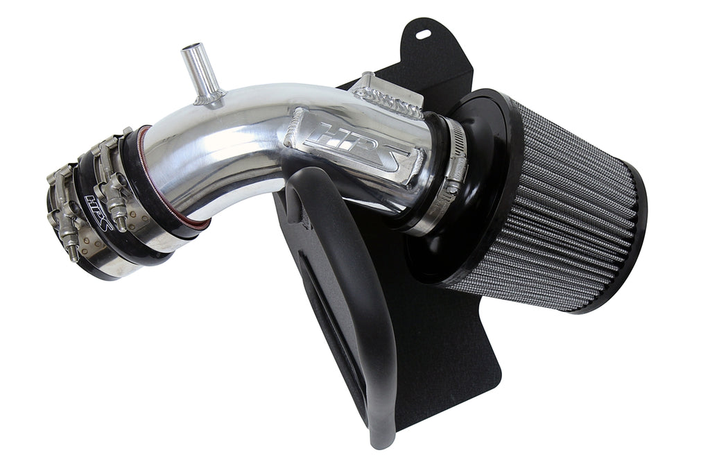 HPS Performance Air Intake Kit With Heat Shield 827-665P Polished - 827-665P