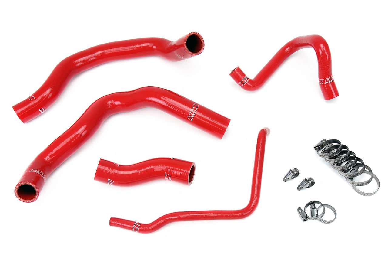 HPS Performance Hps Silicone Radiator Coolant Hose Kit 57 1211 Red Red - 57-1211-RED