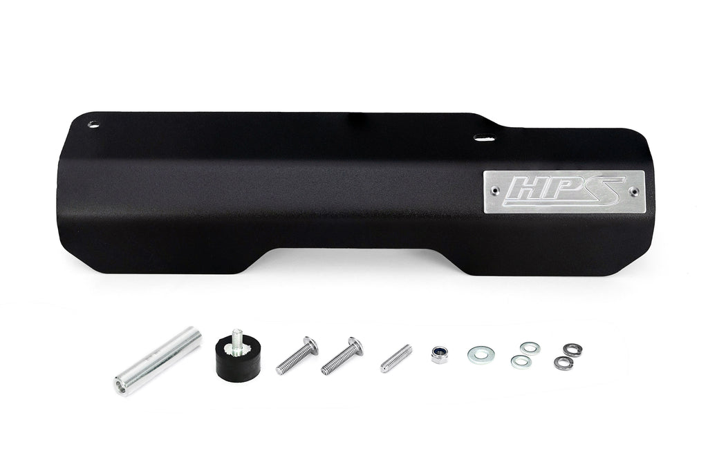 HPS Performance Hps Aluminum Belt Cover 71 103 Wb, Black - 71-103WB