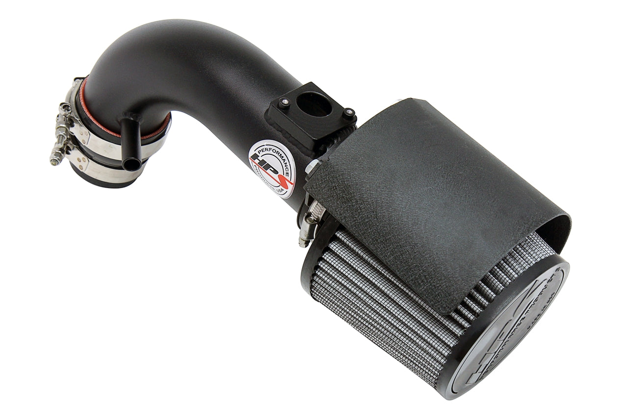 HPS Performance Air Intake Kit With Heat Shield 827-501WB Black - 827-501WB
