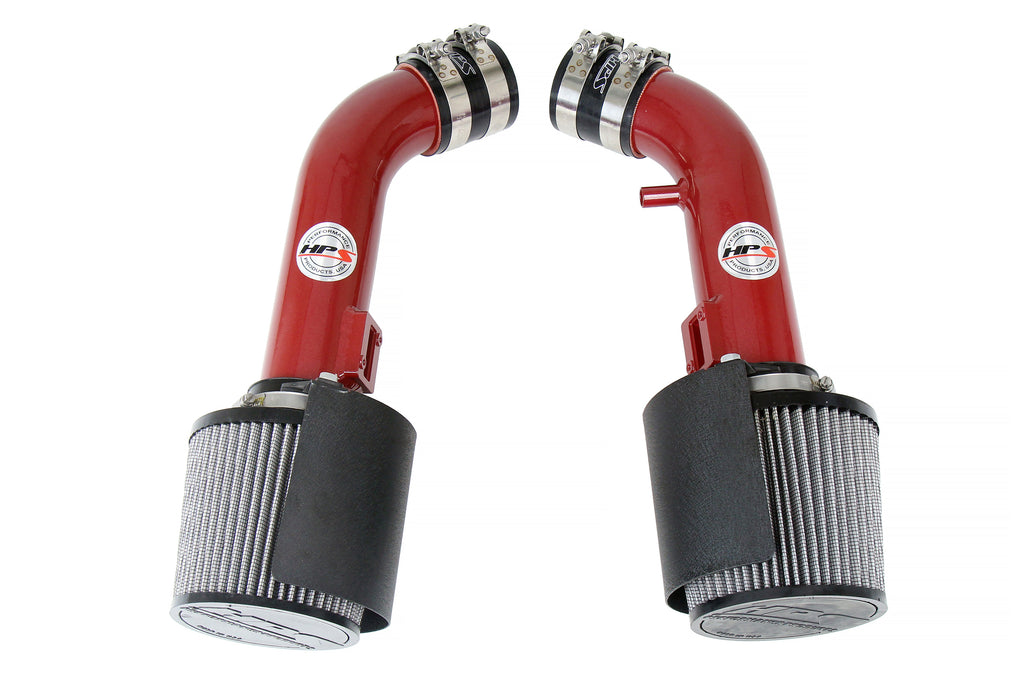 HPS Performance Air Intake Kit With Heat Shield 827-706R Red - 827-706R