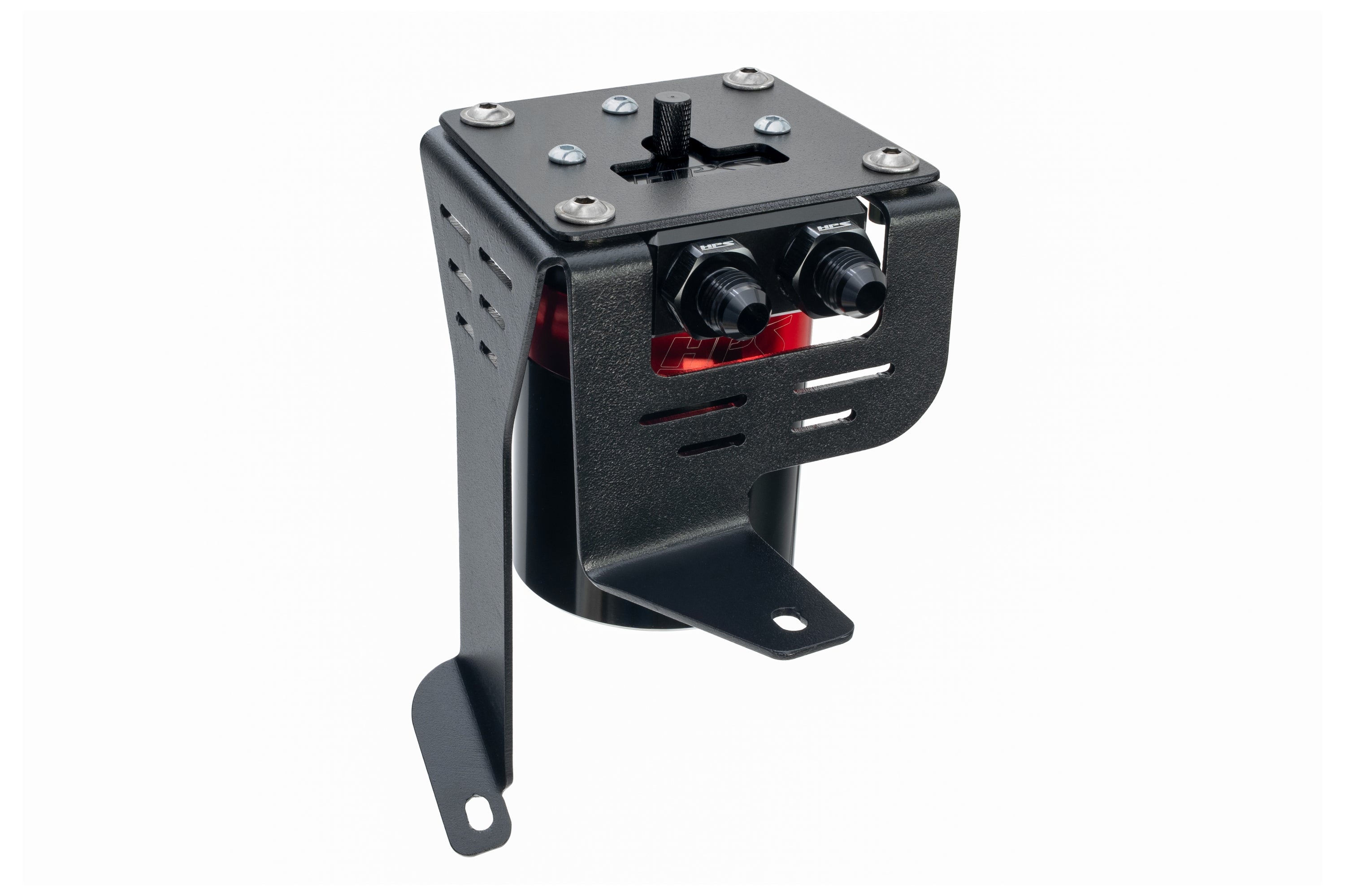 HPS Performance Oil Catch Can Kit 860-027 Red - 860-027