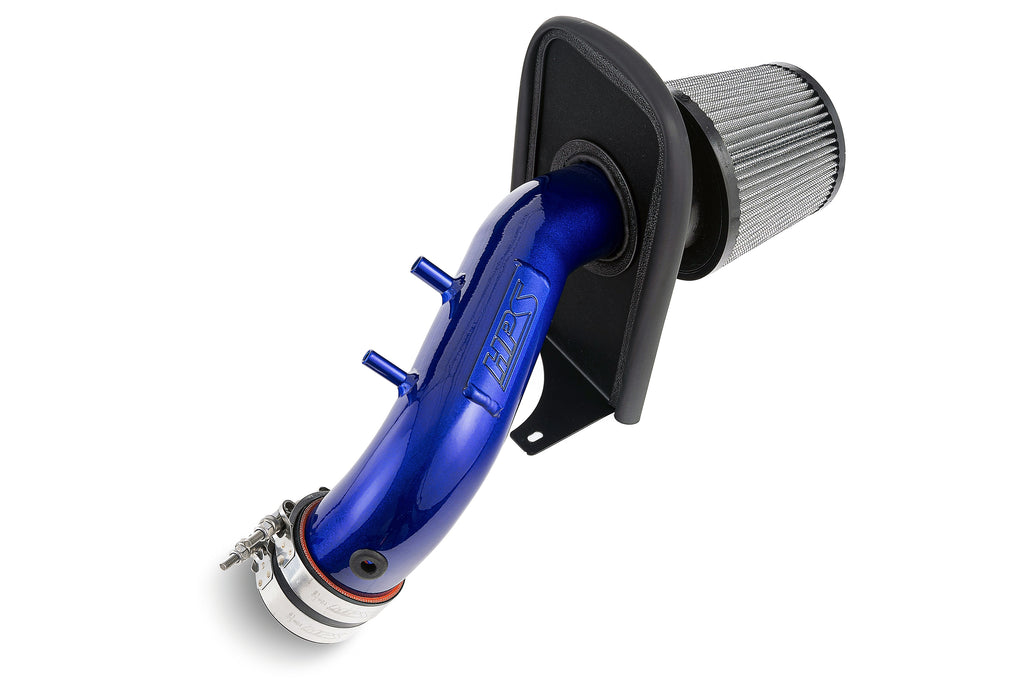 HPS Performance Air Intake Kit With Heat Shield 827-737BL Blue - 827-737BL