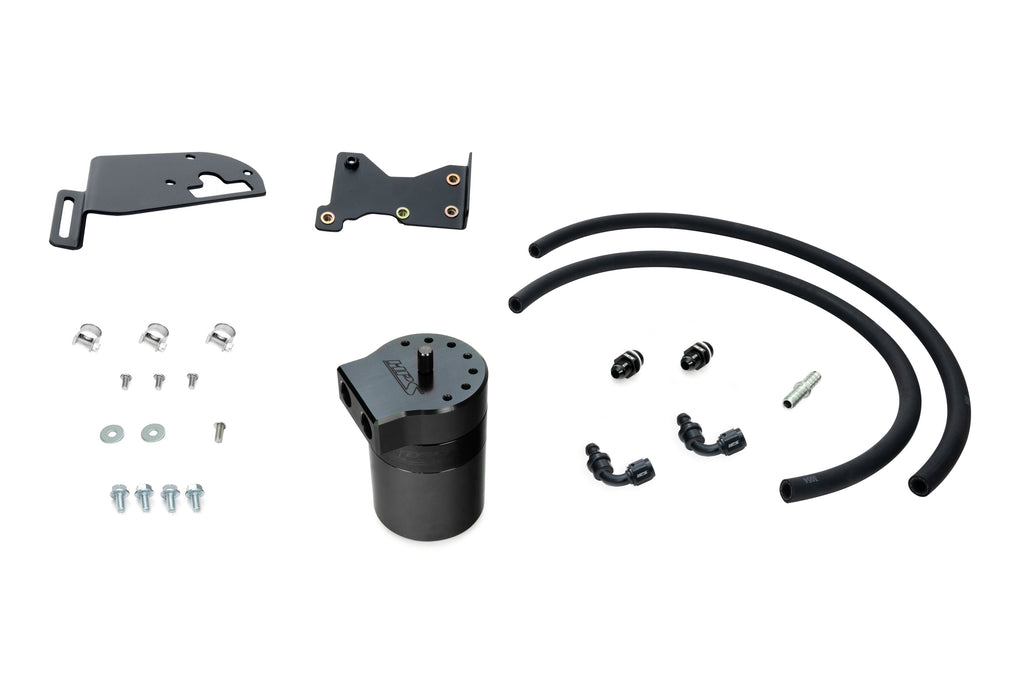 HPS Performance Oil Catch Can Kit 860-025WB Black - 860-025WB