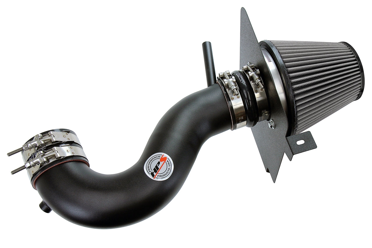 HPS Performance Air Intake Kit With Heat Shield 827-627WB Black - 827-627WB