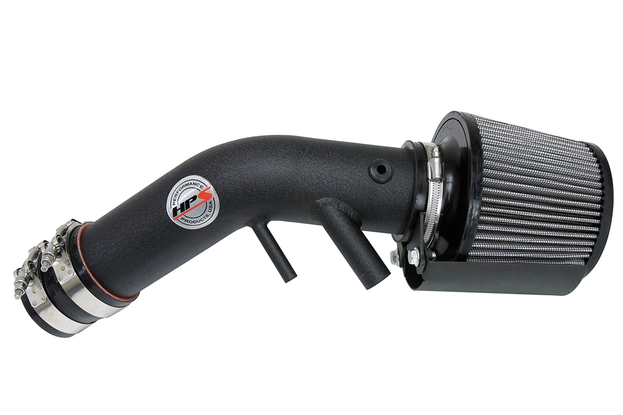 HPS Performance Air Intake Kit With Heat Shield 827-594WB Black - 827-594WB
