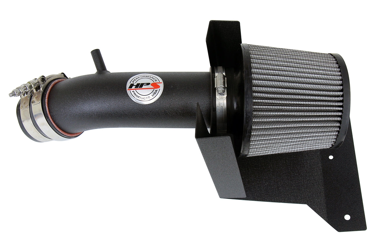 HPS Performance Air Intake Kit With Heat Shield 827-538WB Black - 827-538WB