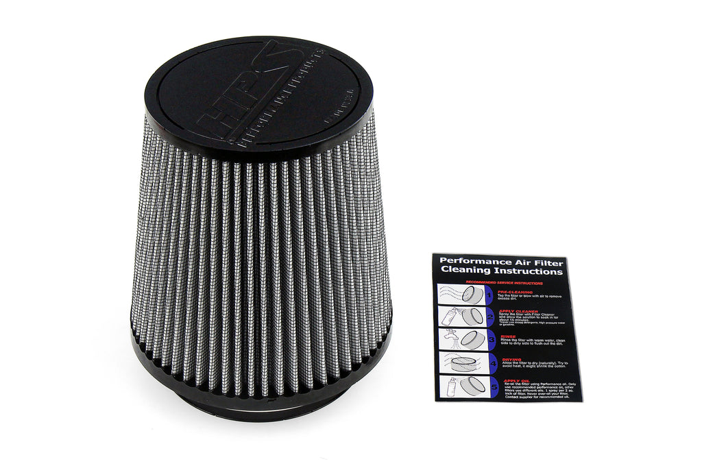HPS Performance Air Filter 5" ID, 7" Element Length, 8" Overall Length, HPS-4338