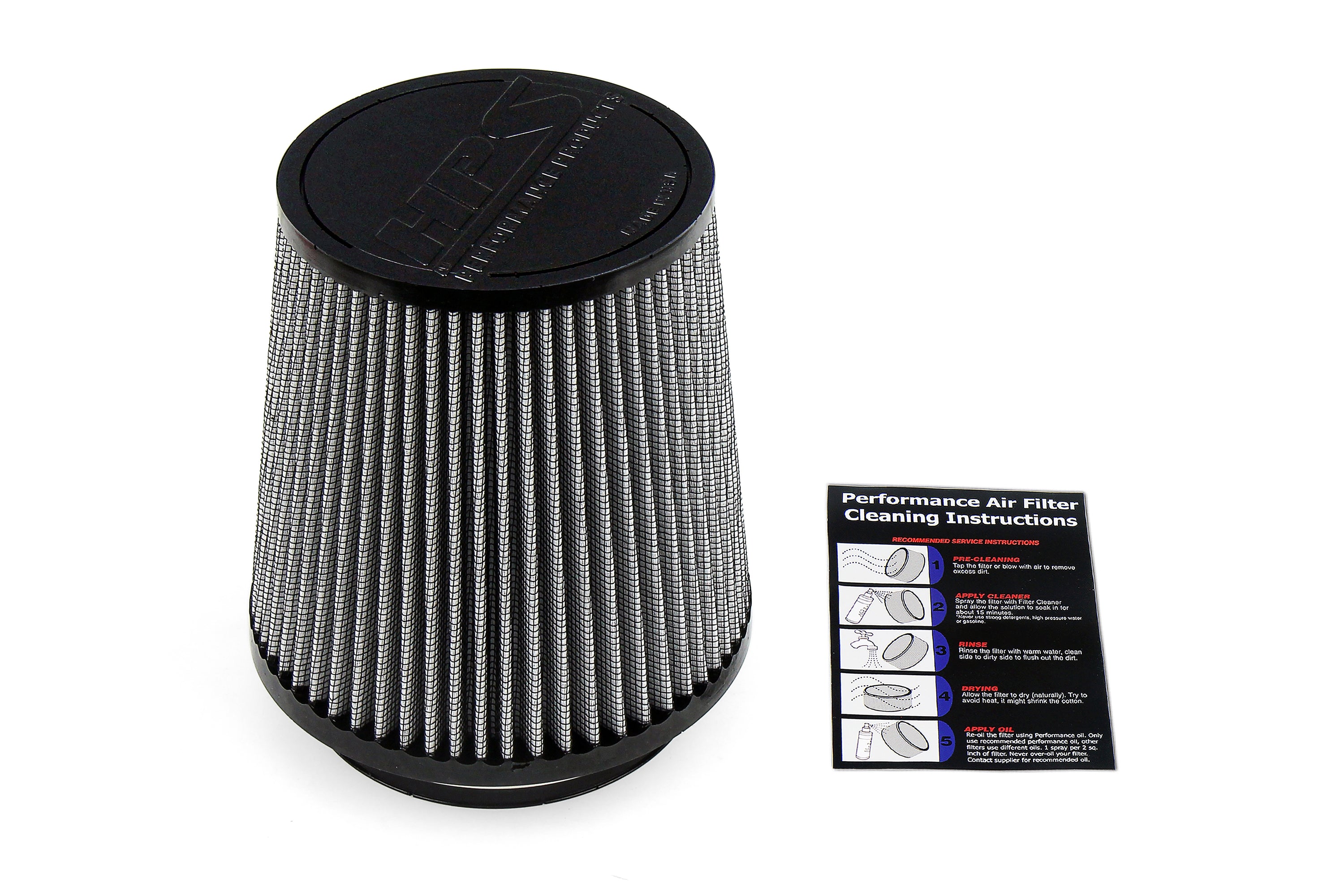 HPS Performance Air Filter 5" ID, 7" Element Length, 8" Overall Length, HPS-4338