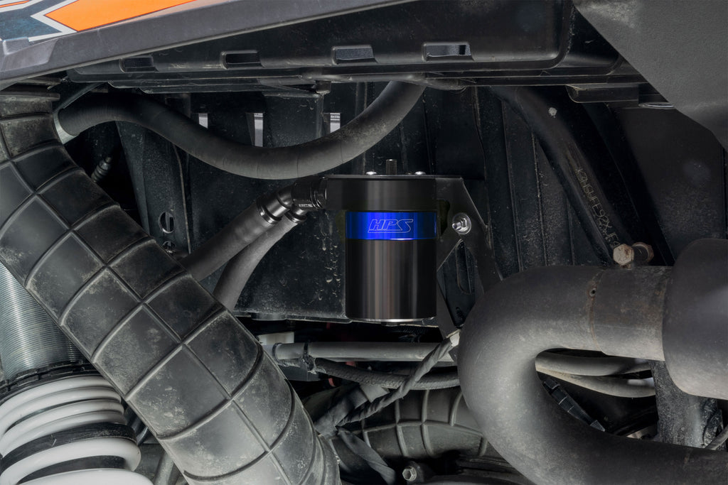 HPS Performance Oil Catch Can Kit 860-023BL, Blue - 860-023BL