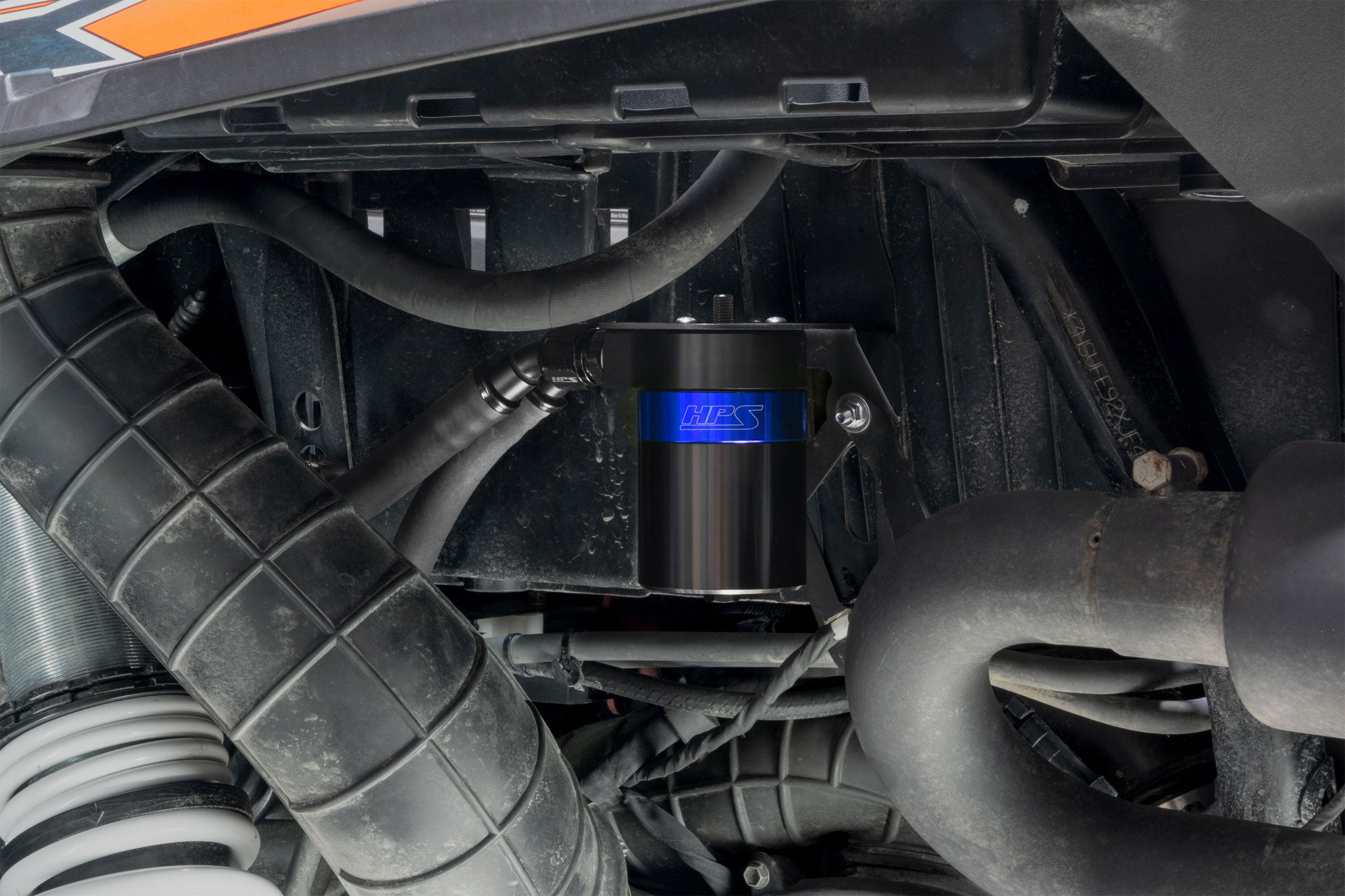 HPS Performance Oil Catch Can Kit 860-023BL, Blue - 860-023BL