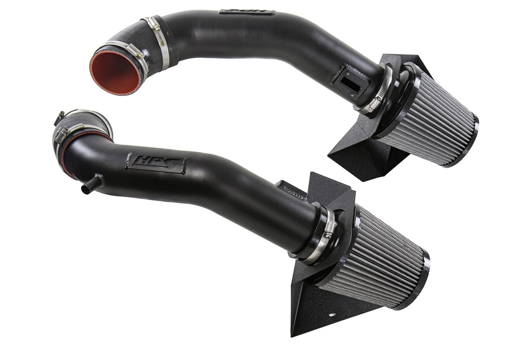 HPS Performance Air Intake Kit With Heat Shield 827-688WB Black - 827-688WB