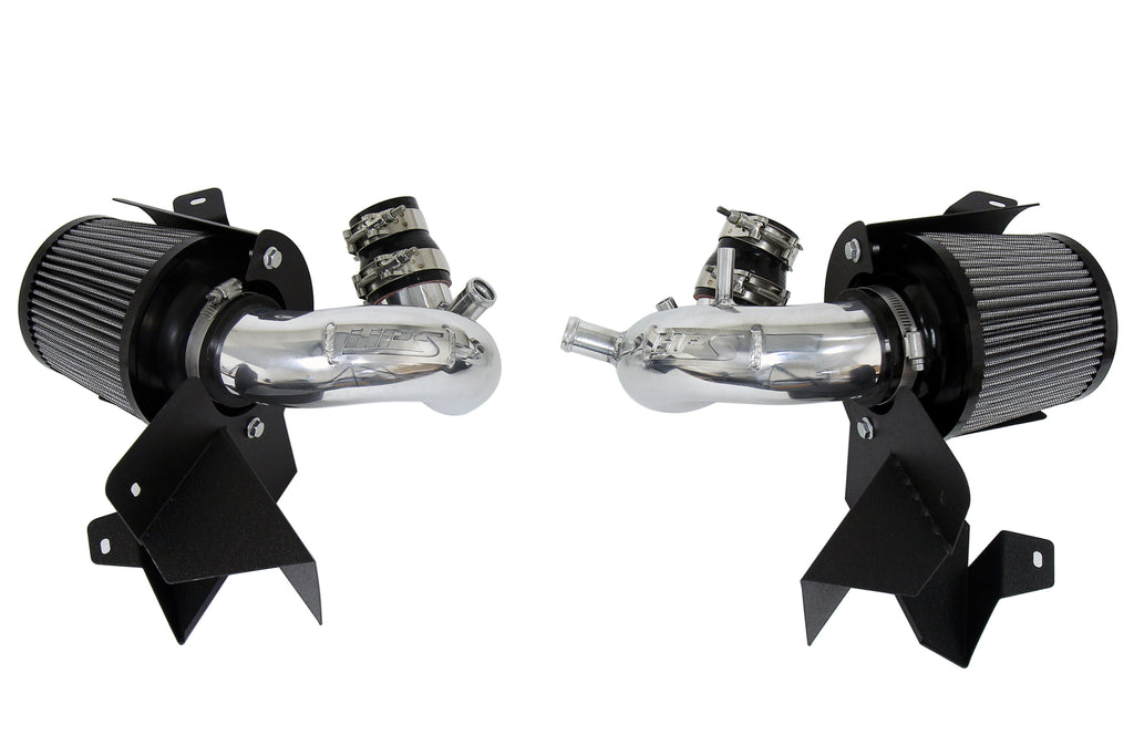 HPS Performance Air Intake Kit With Heat Shield 827-703P Polished - 827-703P