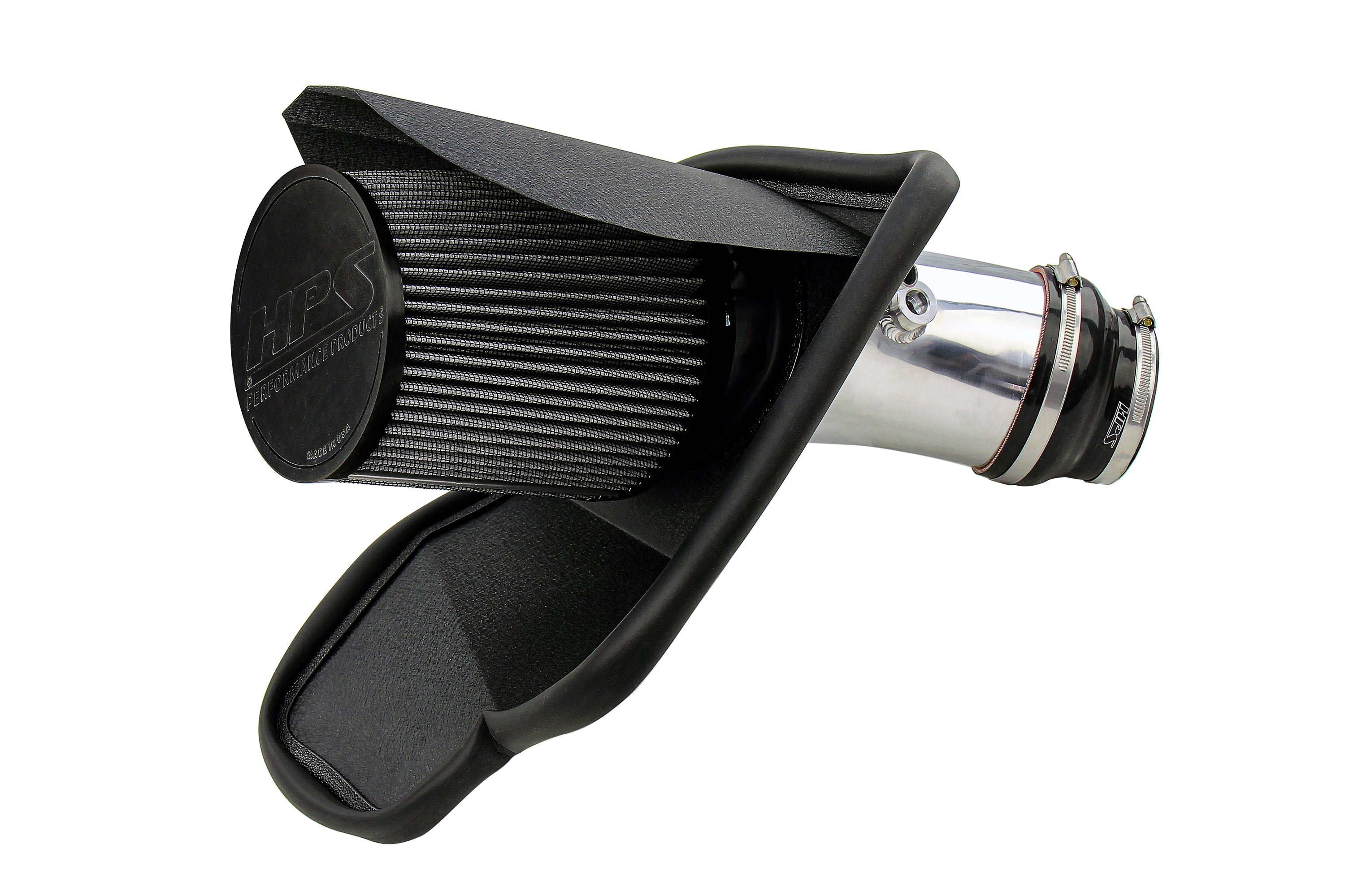 HPS Performance Air Intake Kit With Heat Shield 827-681P Polished - 827-681P