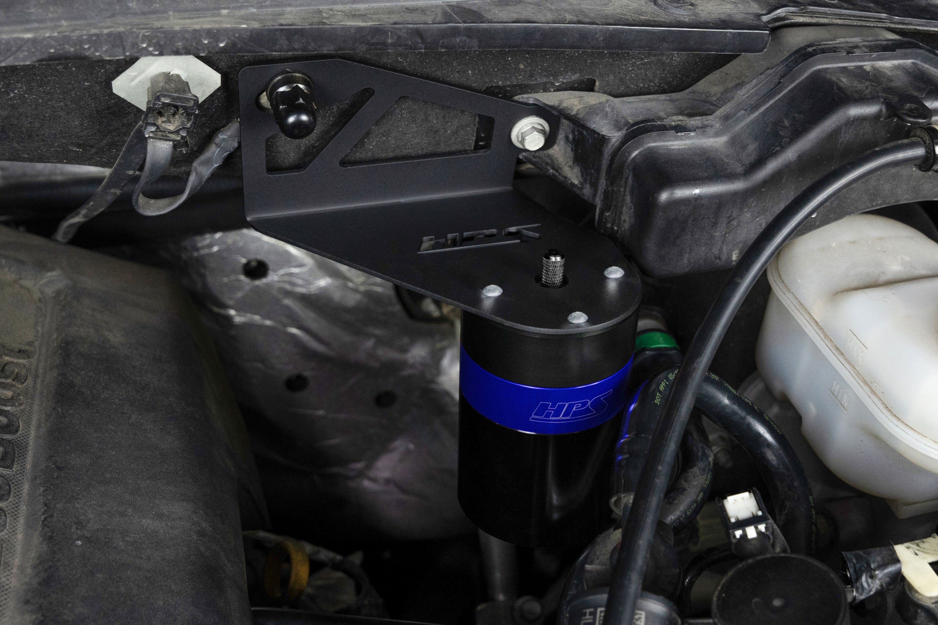 HPS Performance Oil Catch Can Kit 860-028BL Blue - 860-028BL
