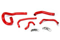 HPS Performance Hps Silicone Radiator And Heater Coolant Hose Kit 57 1612 Red Red - 57-1612-RED