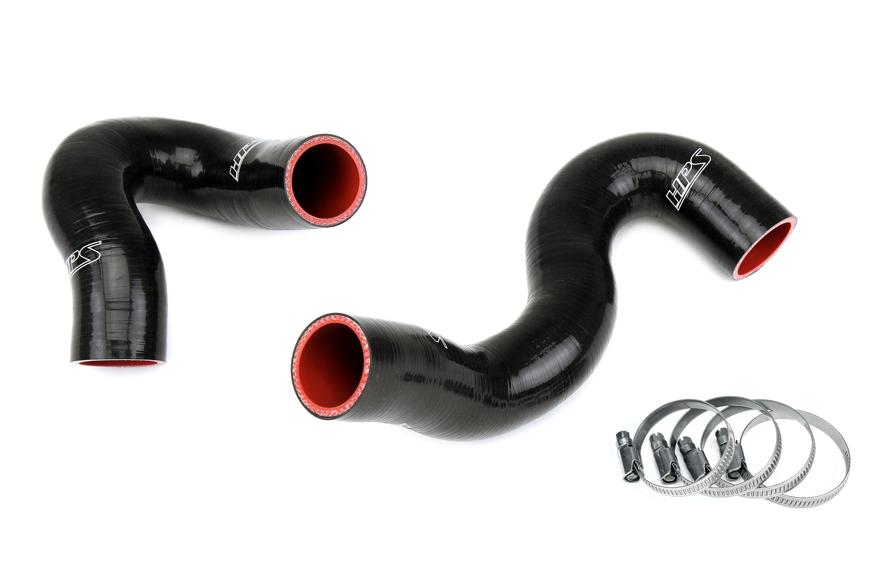 HPS Performance Hps Silicone Radiator Coolant Hose Kit 57 1968 Blk Black - 57-1968-BLK