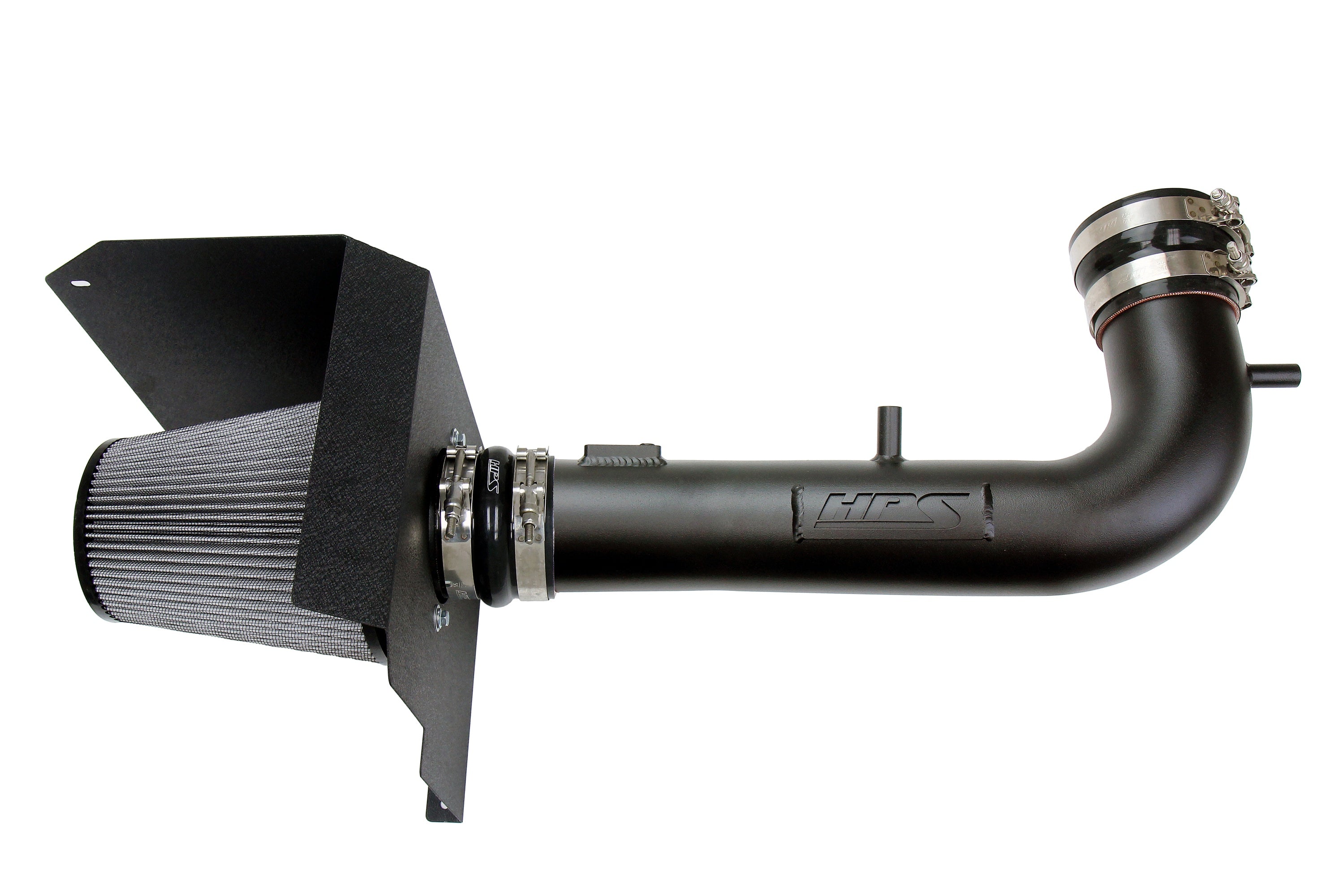 HPS Performance Air Intake Kit With Heat Shield 827-707WB Black - 827-707WB