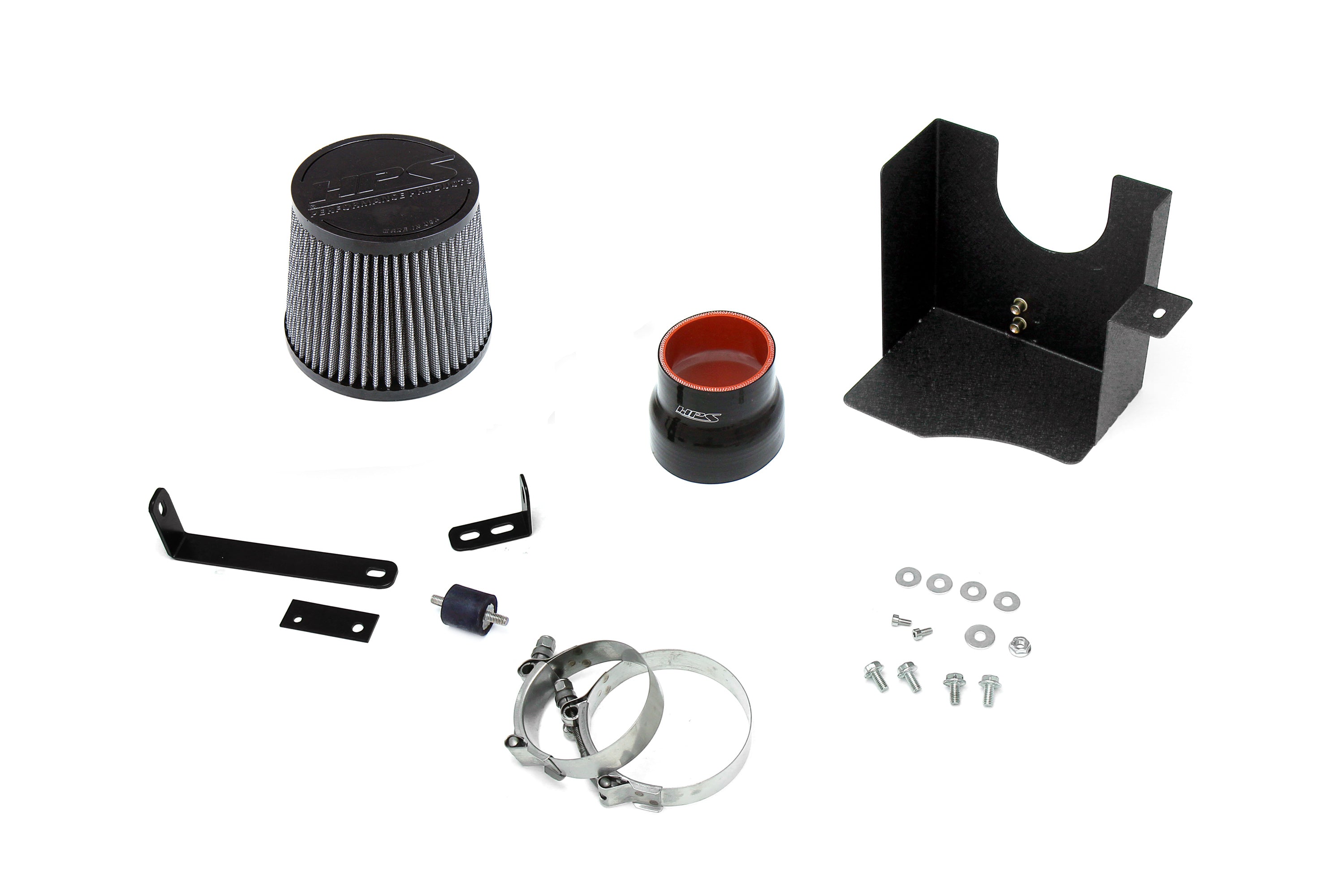 HPS Performance Air Intake Kit With Heat Shield 827-515BL Blue - 827-515BL
