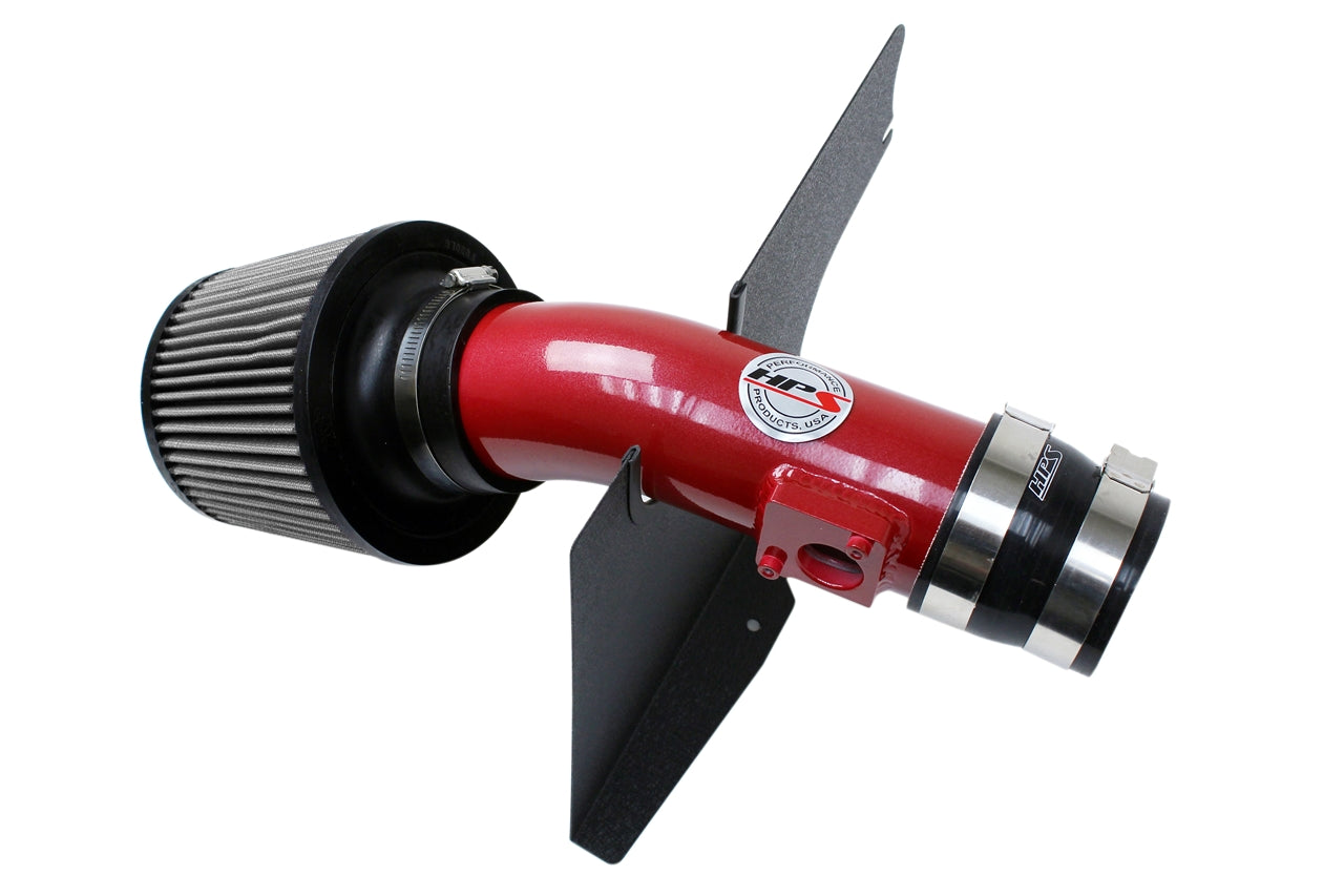 HPS Performance Air Intake Kit With Heat Shield 827-566R Red - 827-566R