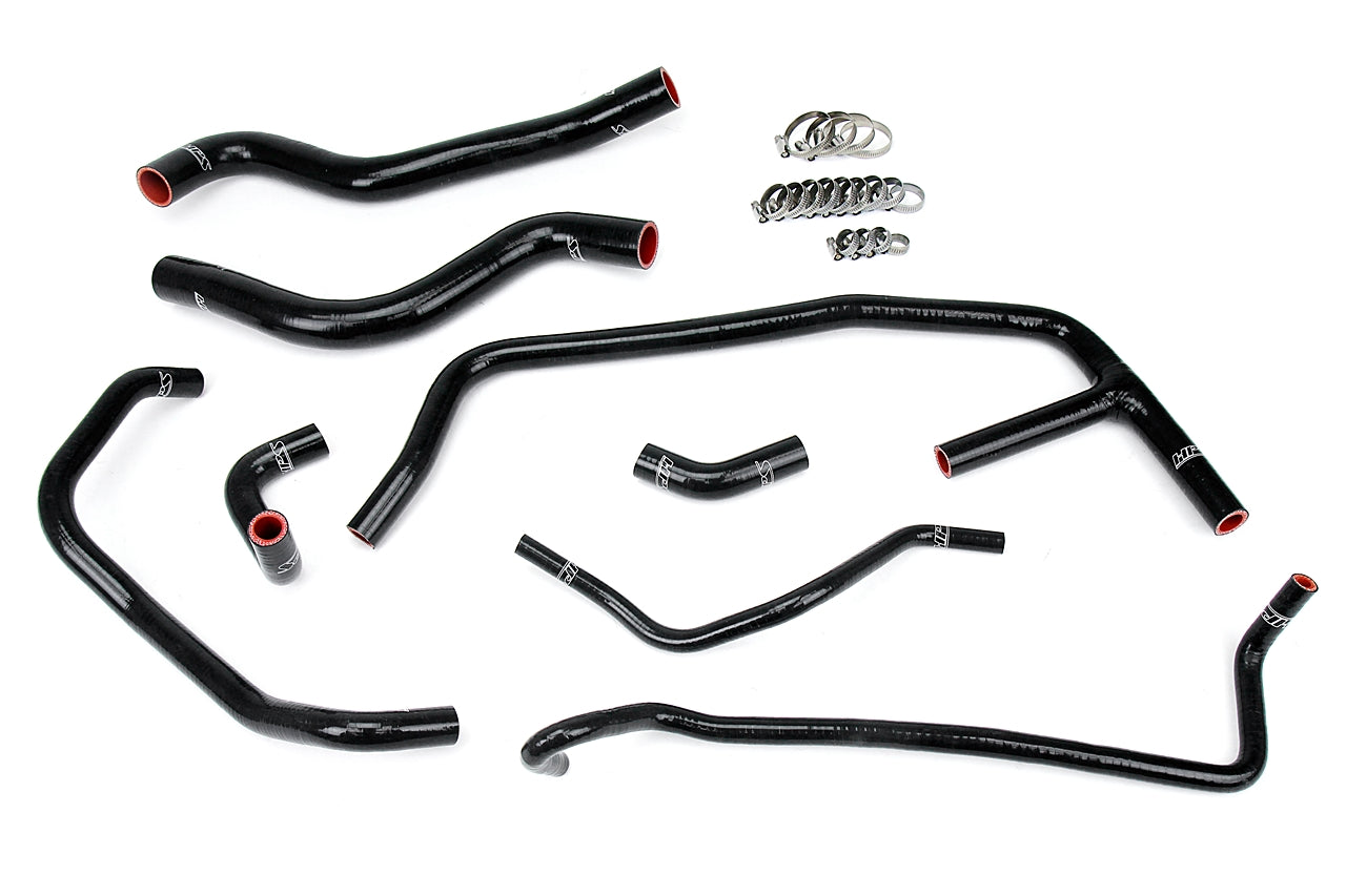 HPS Performance Hps Silicone Radiator And Heater Coolant Hose Kit 57 1452 Blk Black - 57-1452-BLK