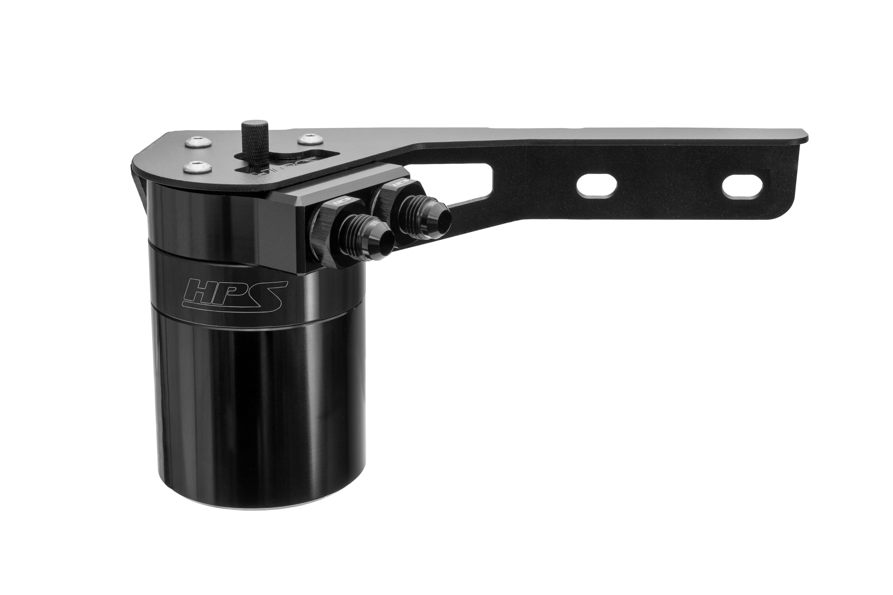 HPS Performance Oil Catch Can Kit 860-015 Black - 860-015WB