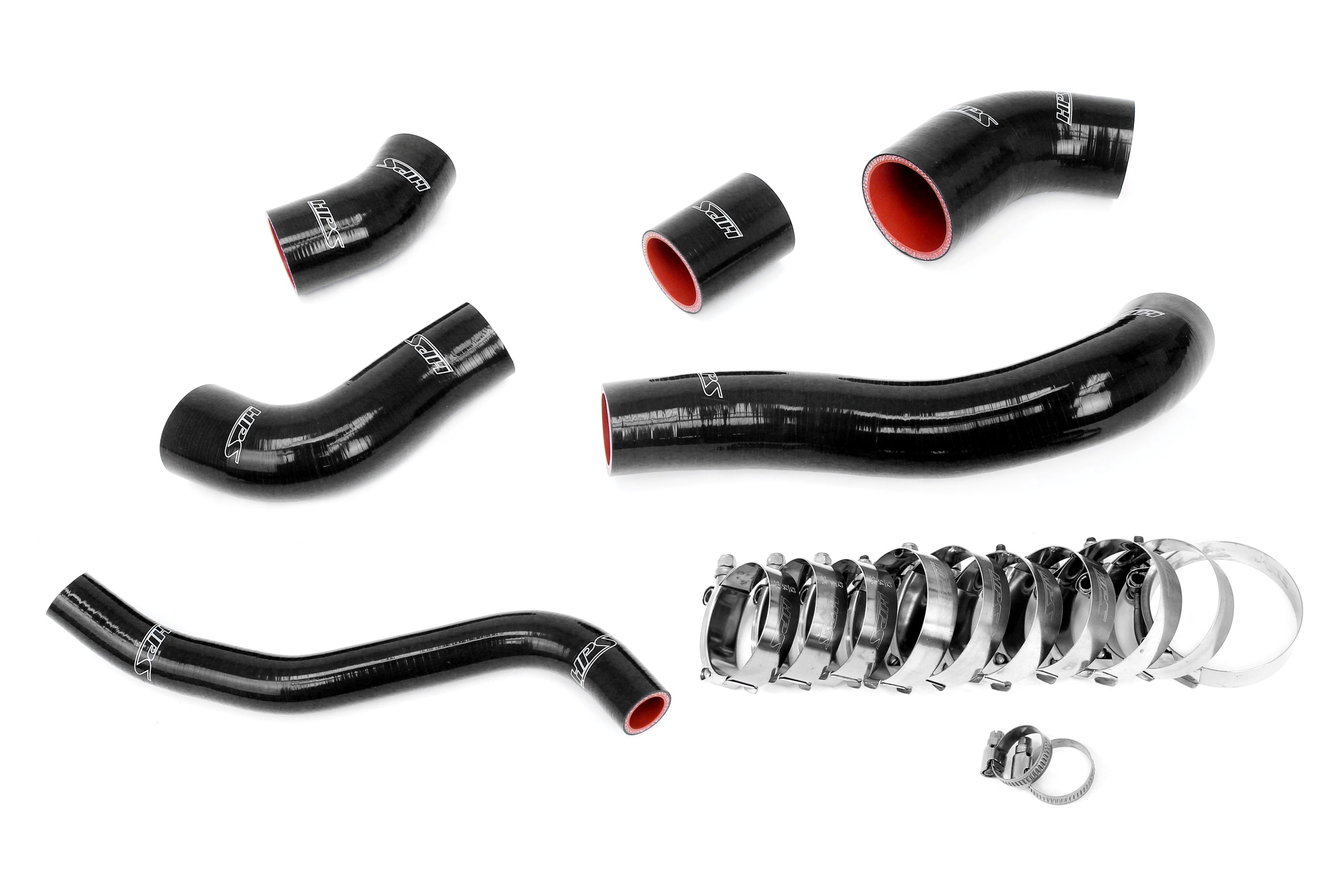 HPS Performance Hps Silicone Intercooler Hose Kit 57 2003 Blk Black - 57-2003-BLK
