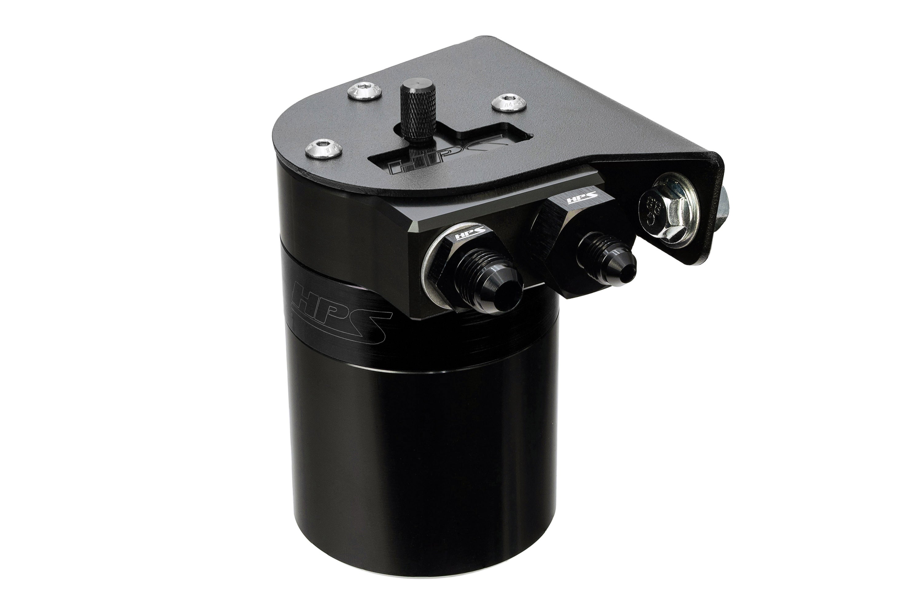 HPS Performance Oil Catch Can Kit 860-010WB, Black - 860-010WB