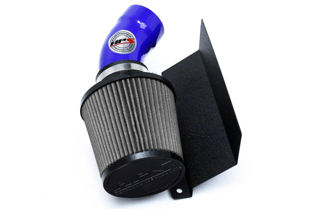 HPS Performance Air Intake Kit With Heat Shield 827-574BL Blue - 827-574BL