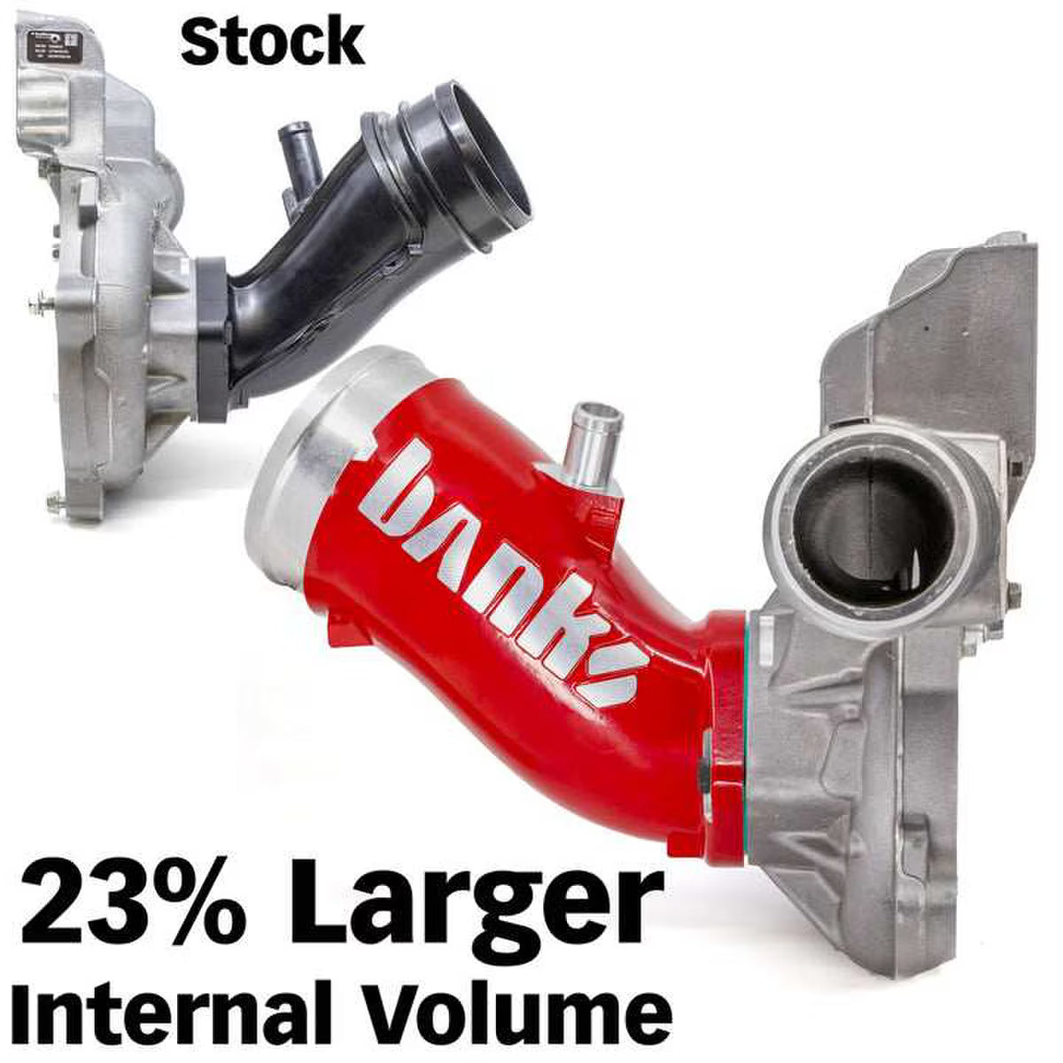 Monster-Ram Turbo Inlet Elbow 17-25 Chevy/GMC 2500/3500 6.6L Duramax L5P Raw - Banks Power - 42792-N