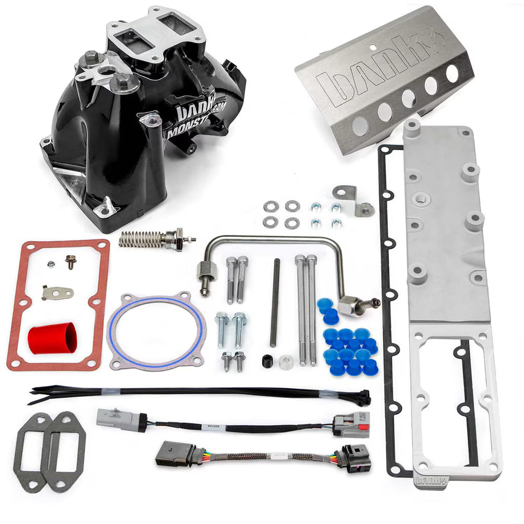 Monster-Ram Intake System for 19-24 Ram 2500/3500 6.7L Cummins Black Powdercoat - Banks Power - 42799-B