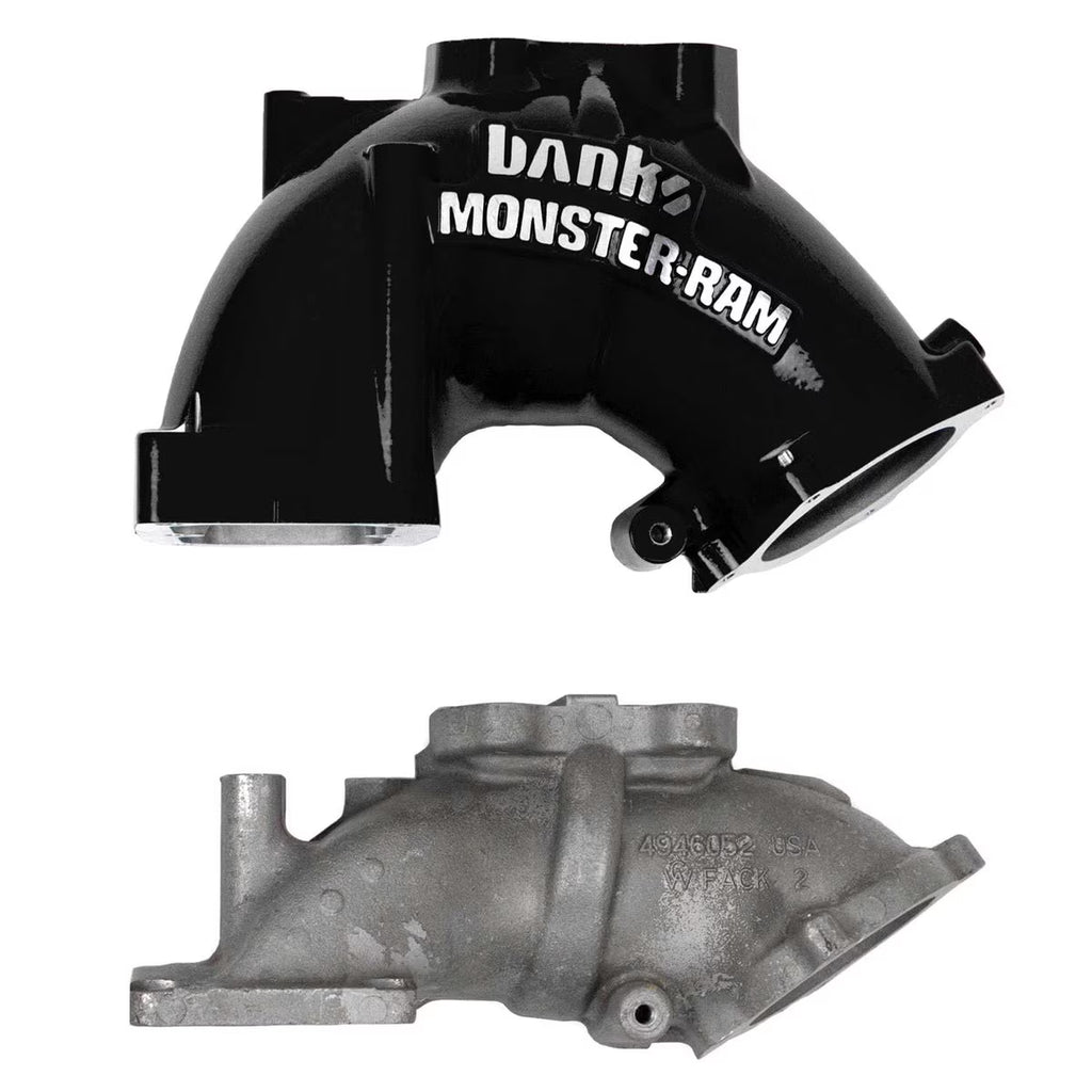 Monster-Ram Intake System for 19-24 Ram 2500/3500 6.7L Cummins Black Powdercoat - Banks Power - 42799-B