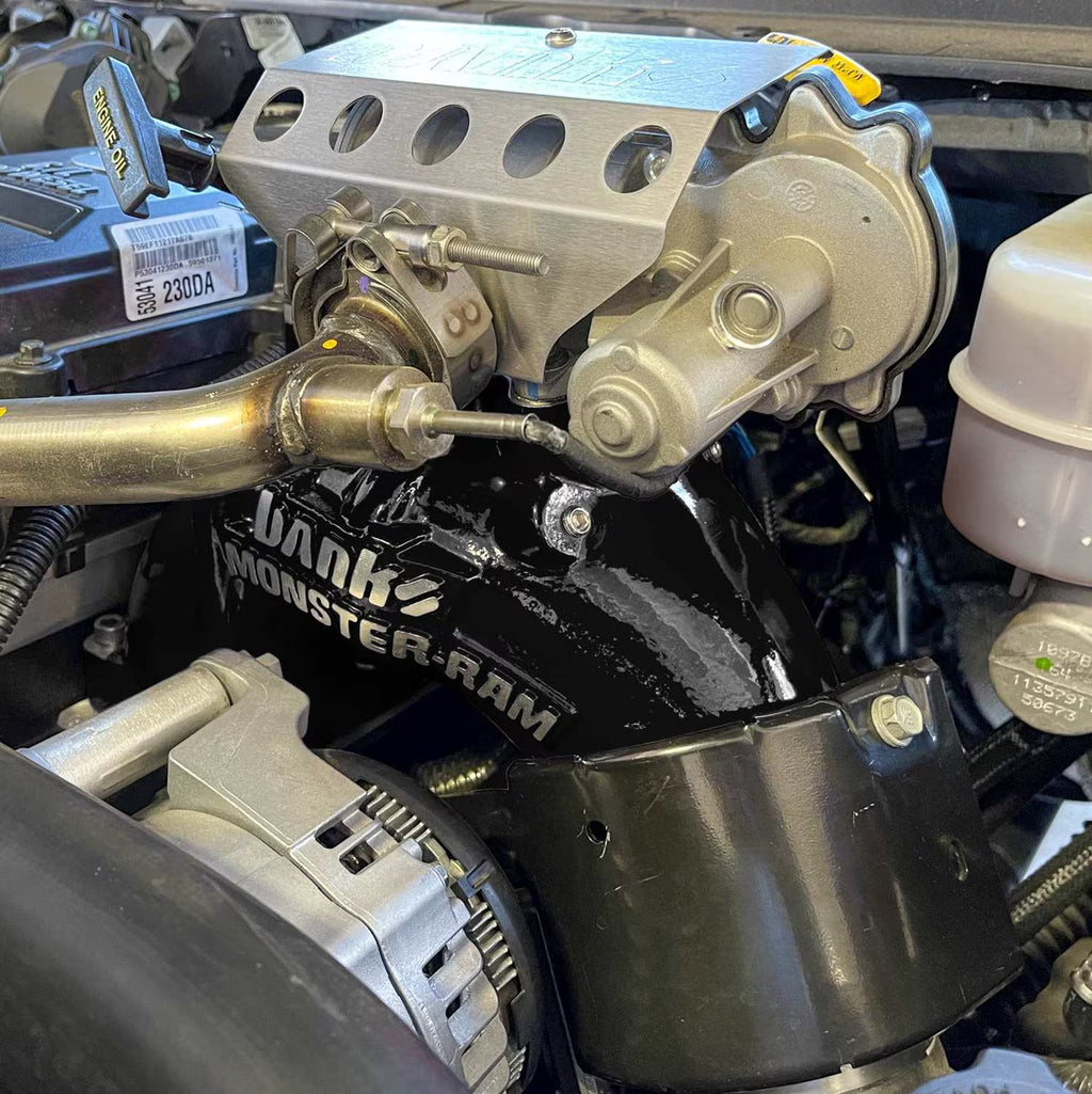 Monster-Ram Intake System for 19-24 Ram 2500/3500 6.7L Cummins Black Powdercoat - Banks Power - 42799-B