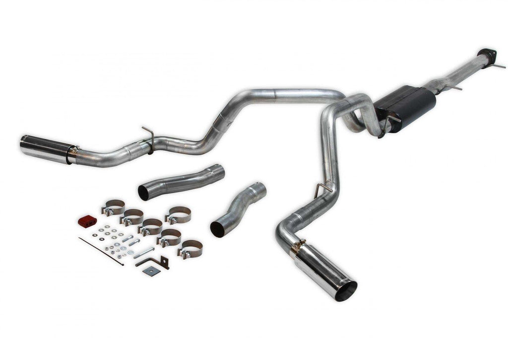 American Thunder Cat-Back Exhaust System Fits 2020-2026 GM 2500Hd/3500Hd With 6.6L Gas Engine, Crew Cab/Short Bed, Dual Out Rear/Dual Out Side, Polished Tips Aggressive To Moderate Sound - Flowmaster - 817933