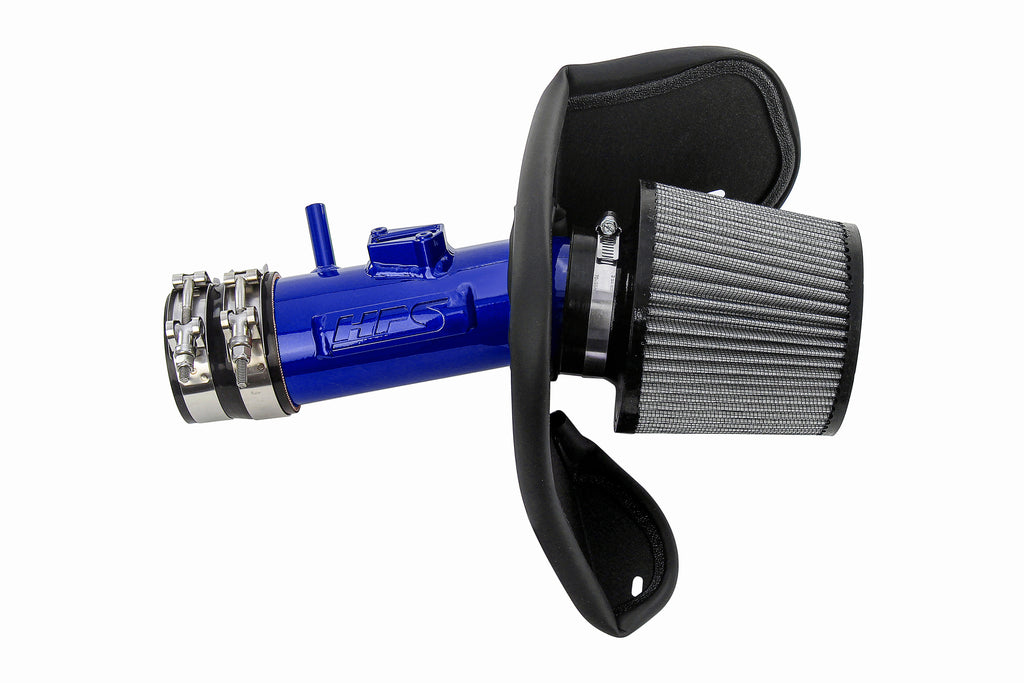 HPS Performance Air Intake Kit With Heat Shield 827-701BL Blue - 827-701BL