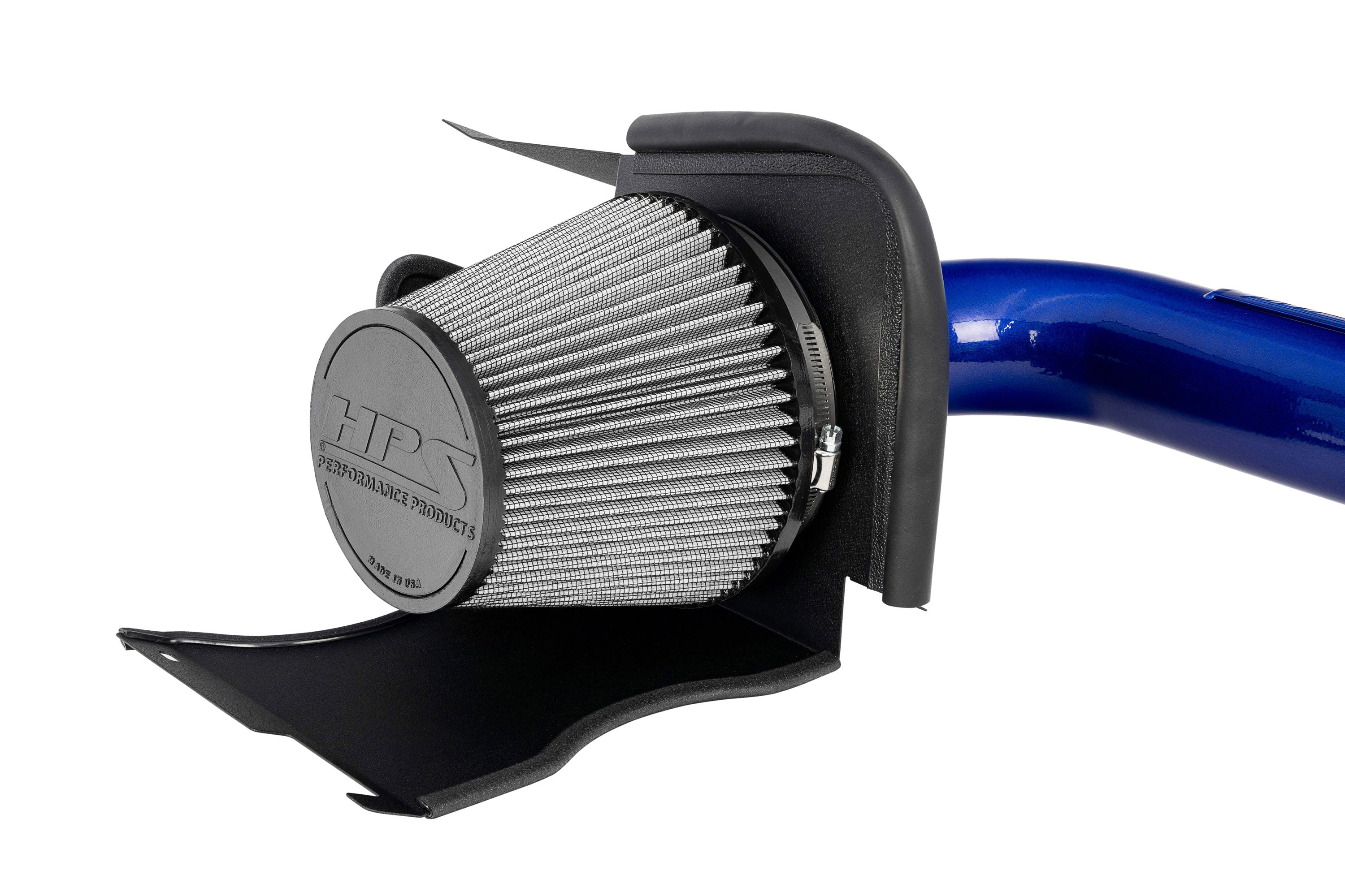 HPS Performance Air Intake Kit With Heat Shield 827-721BL Blue - 827-721BL