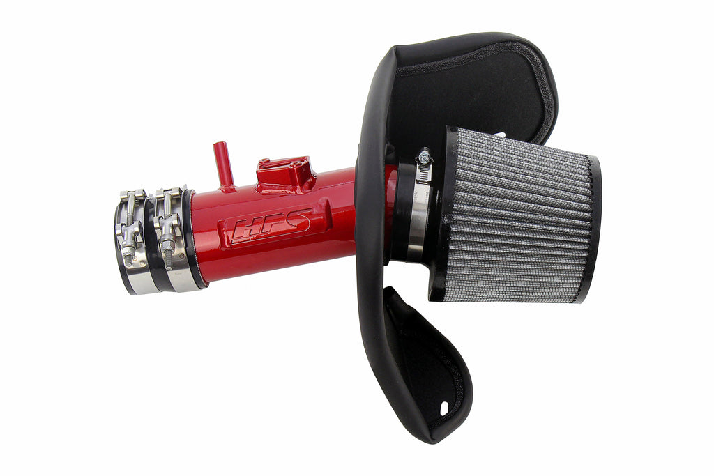 HPS Performance Air Intake Kit With Heat Shield 827-701R Red - 827-701R