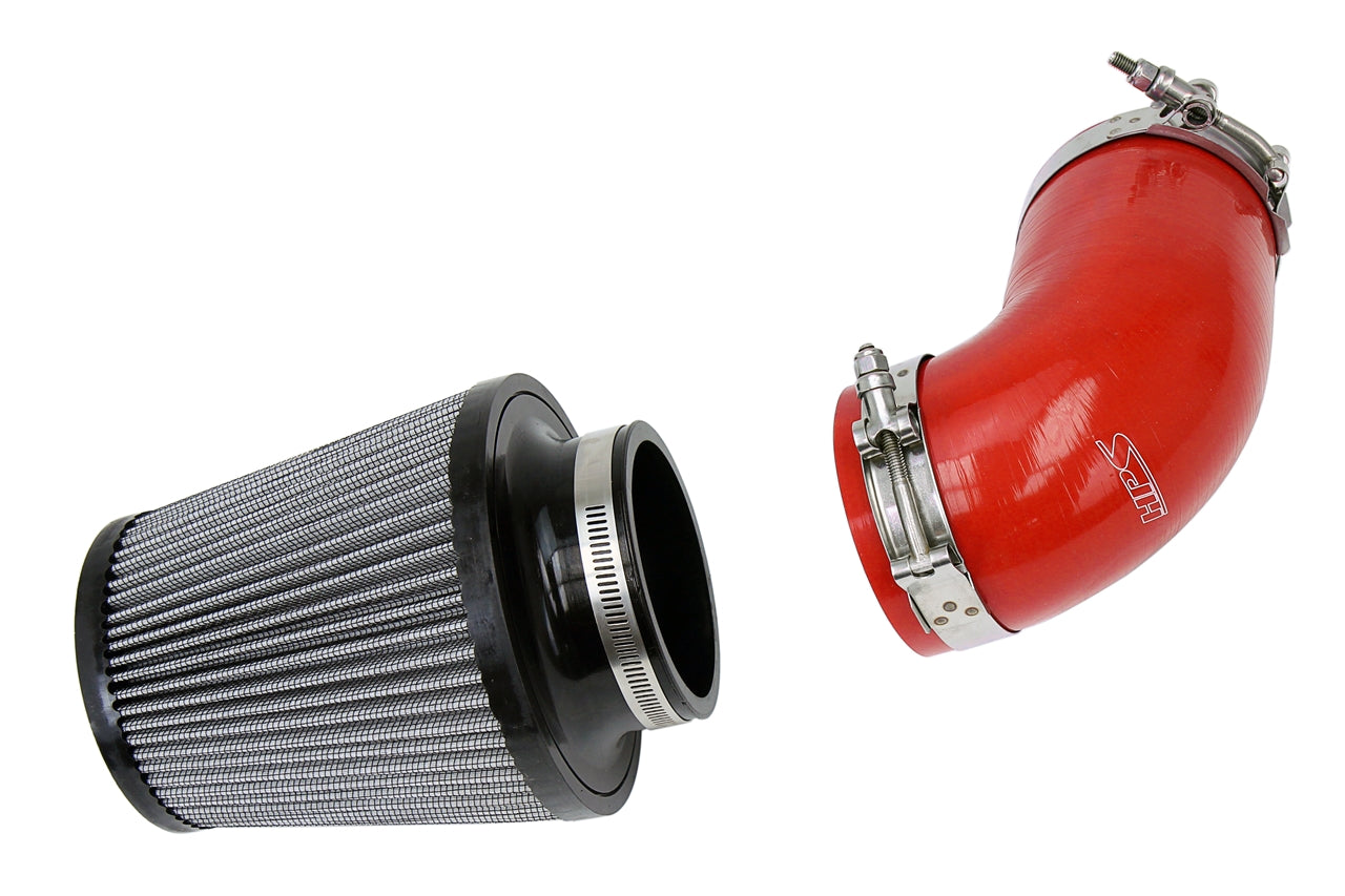 HPS Performance Silicone Air Intake Kit 827-276R Red - 827-276R