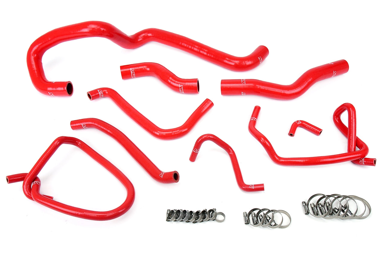 HPS Performance Hps Silicone Radiator Coolant Hose Kit 57 1423 Red Red - 57-1423-RED