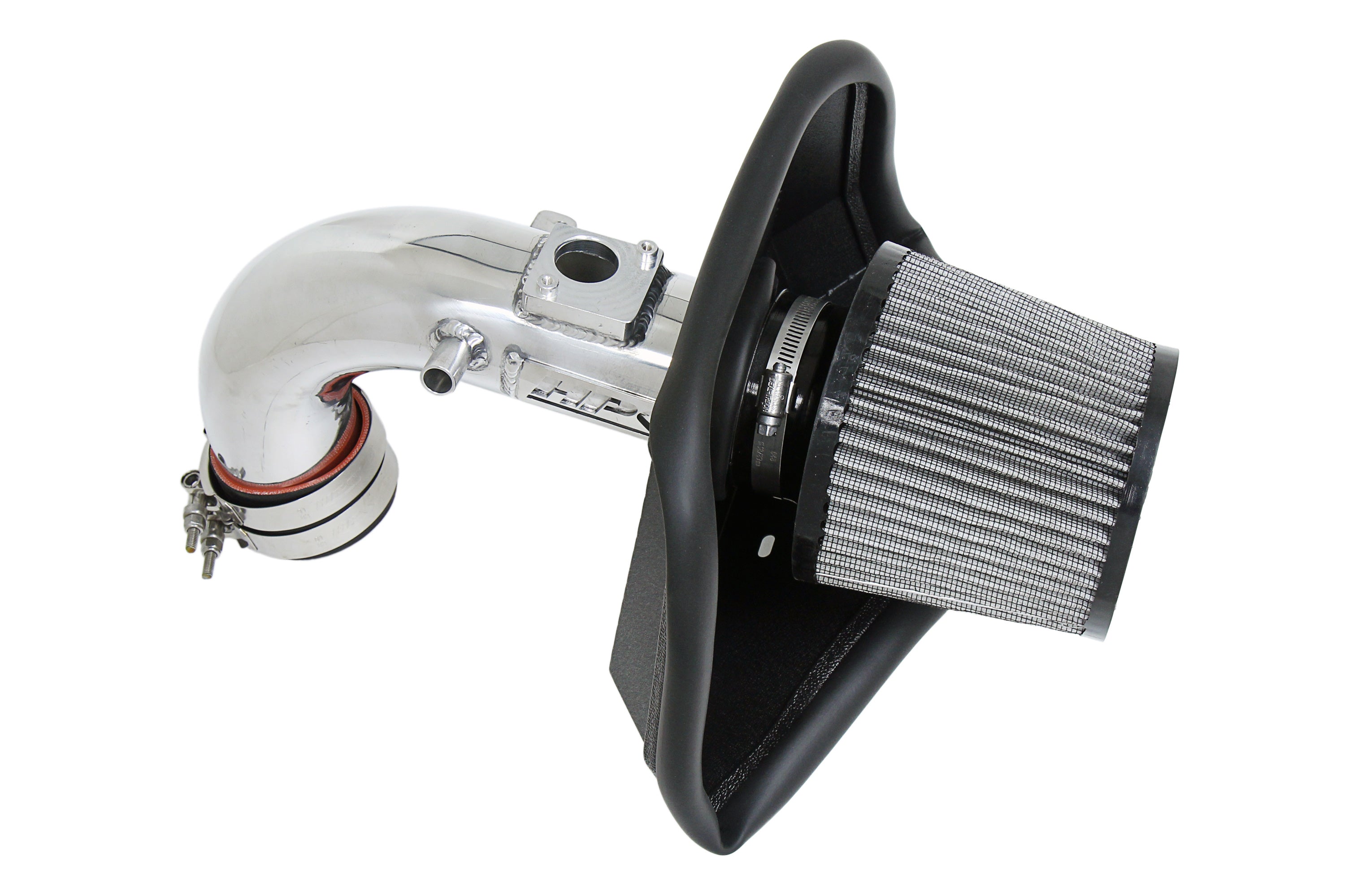 HPS Performance Air Intake Kit With Heat Shield 827-687P Polished - 827-687P