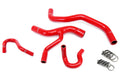 HPS Performance Hps Silicone Radiator And Heater Coolant Hose Kit 57 1416 Red Red - 57-1416-RED
