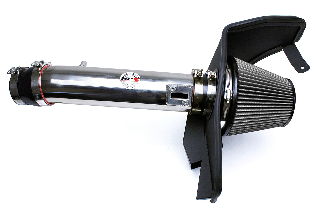 HPS Performance Air Intake Kit With Heat Shield 827-561P Polished - 827-561P