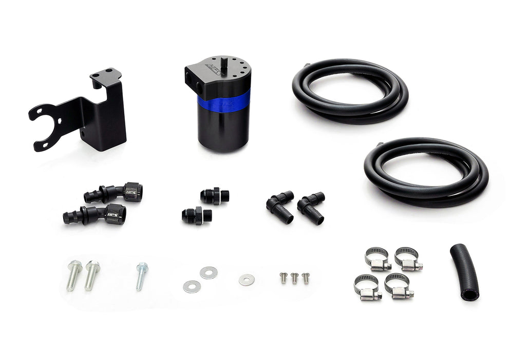 HPS Performance Oil Catch Can Kit 860-003BL, Blue - 860-003BL