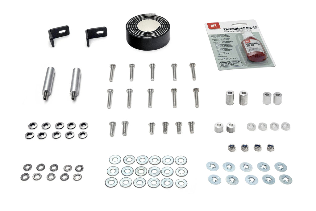 HPS Performance Rear Skid Plate Kit SP-102 Black - SP-102